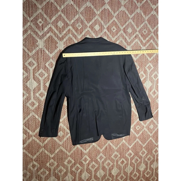 CORNELIANI Mens Super 110s Extra Fine Virgin Wool Black Suit Jacket Sports Coat - Picture 6 of 9